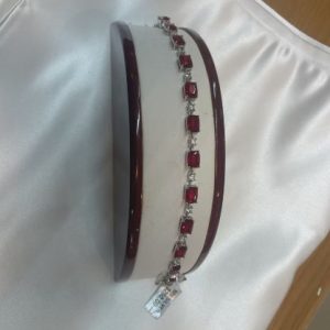 Silver cizy Colour stone bracelet